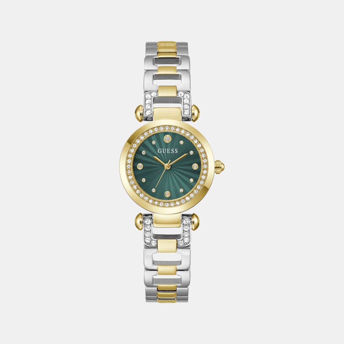 Gb Ginger Women Quartz Green Dial Analog Stainless Steel GW0869L1
