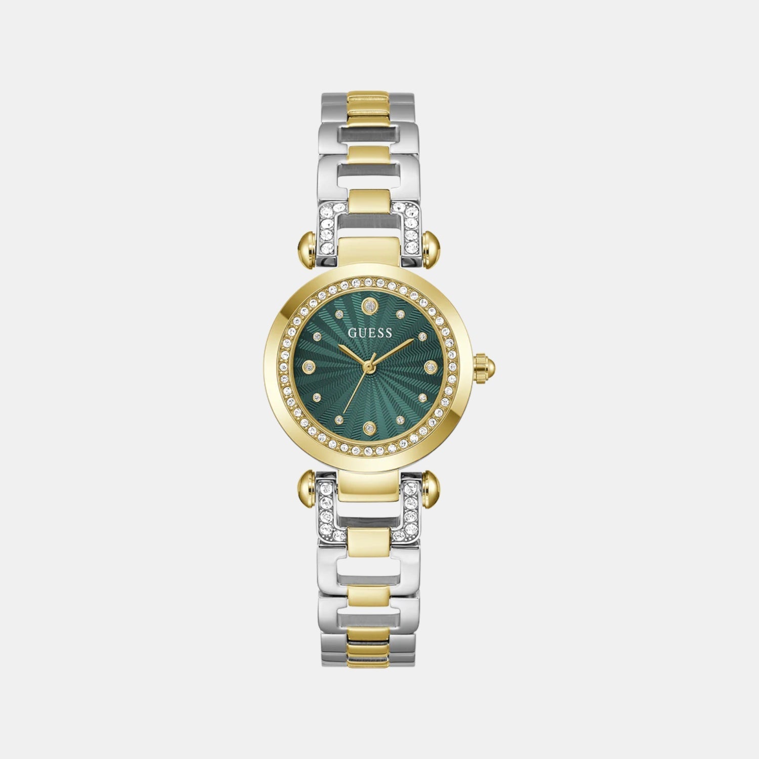 Gb Ginger Women Quartz Green Dial Analog Stainless Steel GW0869L1 - Guess watch