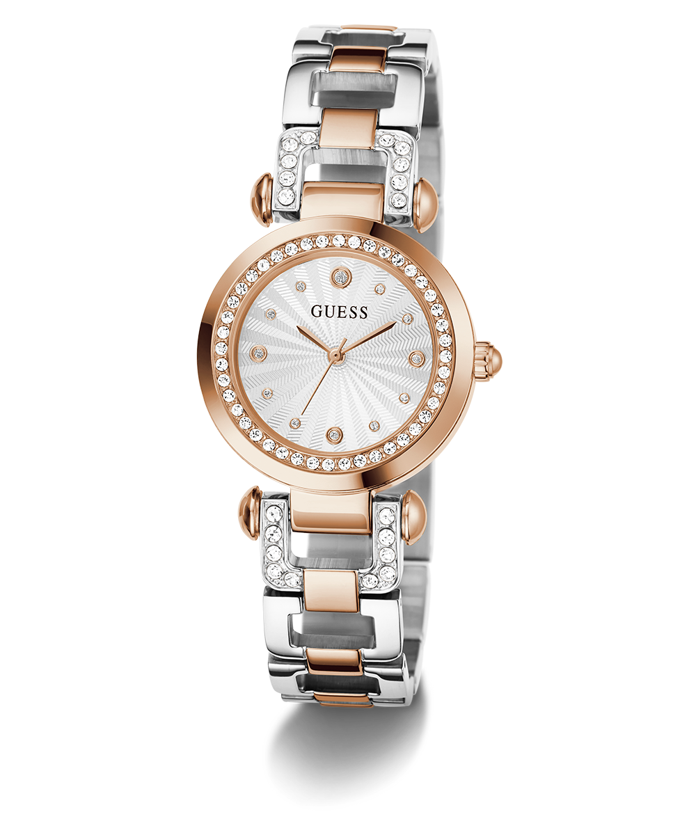 GUESS Ginger Ladies 2-Tone Rose Gold Tone Analog Watch