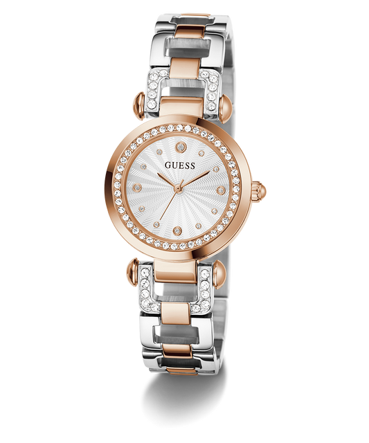 GUESS Ginger Ladies 2-Tone Rose Gold Tone Analog Watch