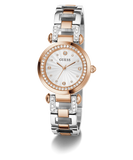 GUESS Ginger Ladies 2-Tone Rose Gold Tone Analog Watch