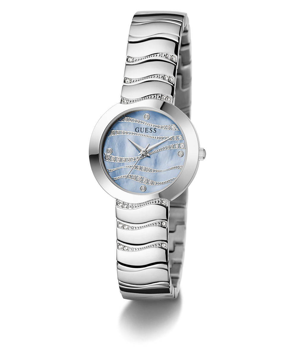 GUESS Ladies Silver Tone Analog Watch