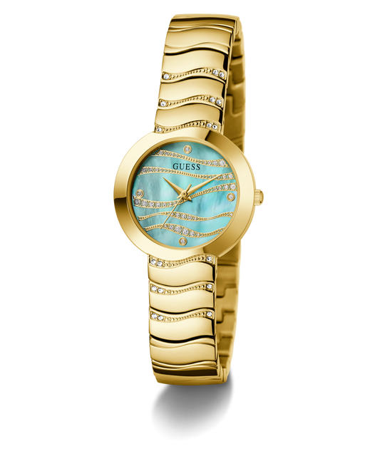 GUESS Ladies Gold Tone Analog Watch