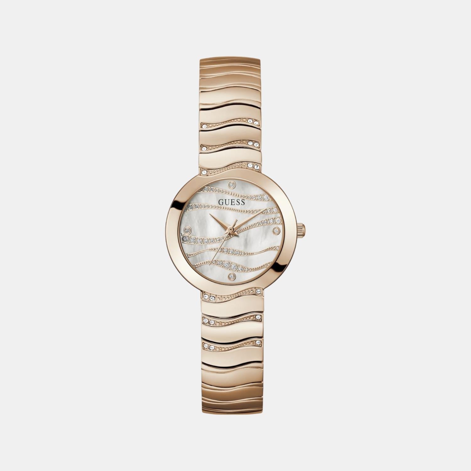 Gd Laguna Women Quartz White Dial Analog Stainless Steel GW0871L3 - Guess watch