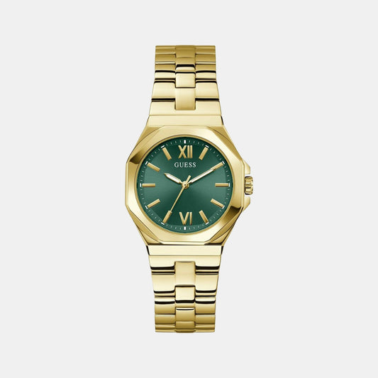 Gd Empress Women Quartz Green Dial Analog Stainless Steel GW0873L2