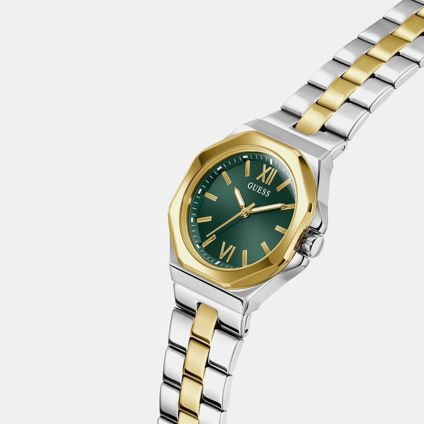 Gd Empress Women Quartz Green Dial Analog Stainless Steel GW0873L4