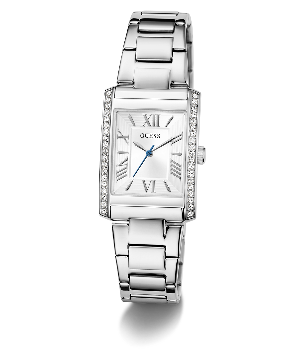 GUESS Ladies Silver Tone Analog Watch