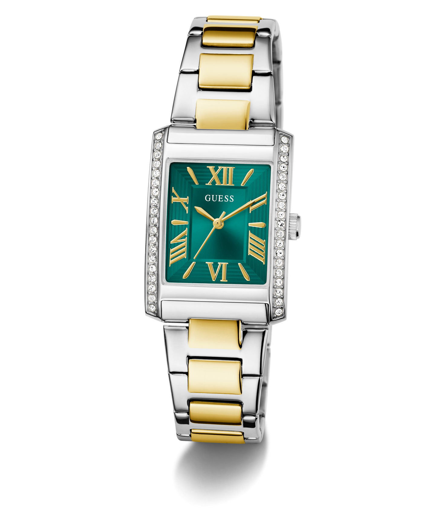 GUESS Ladies 2-Tone Silver Tone Analog Watch