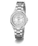 GUESS Ladies Silver Tone Analog Watch