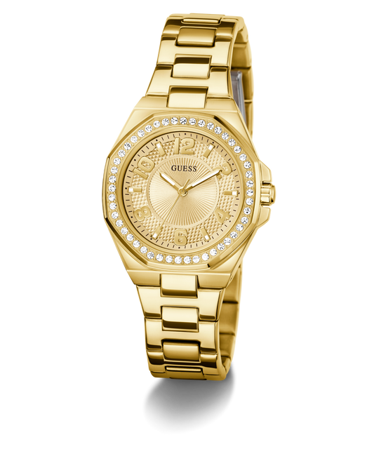 GUESS Ladies Gold Tone Analog Watch
