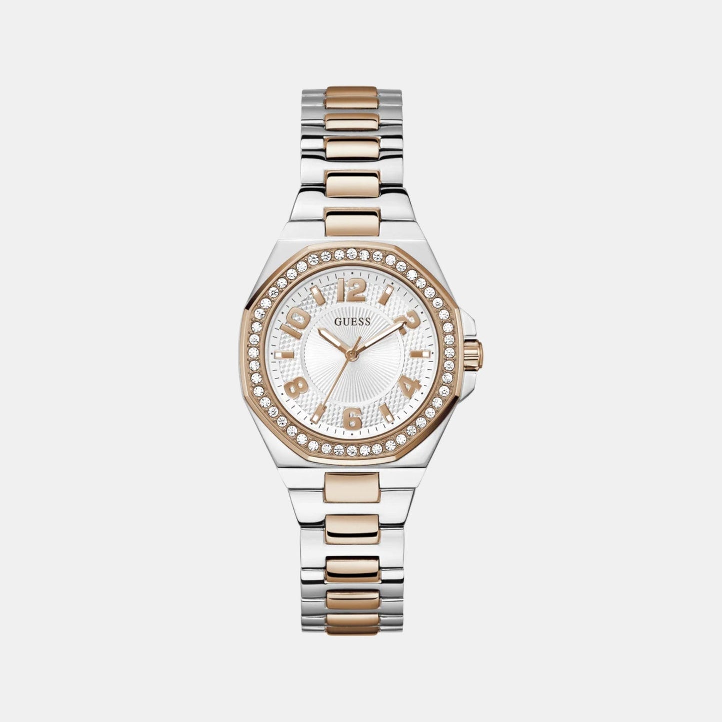 Gs Contessa Women Quartz White Dial Analog Stainless Steel GW0877L4 - Guess watch