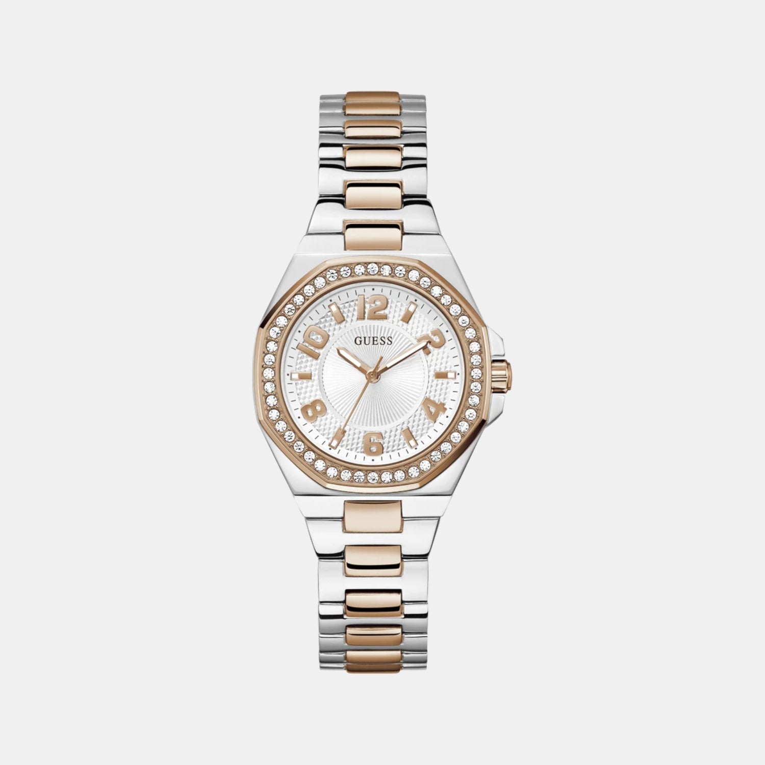 Gs Contessa Women Quartz White Dial Analog Stainless Steel GW0877L4 - Guess watch