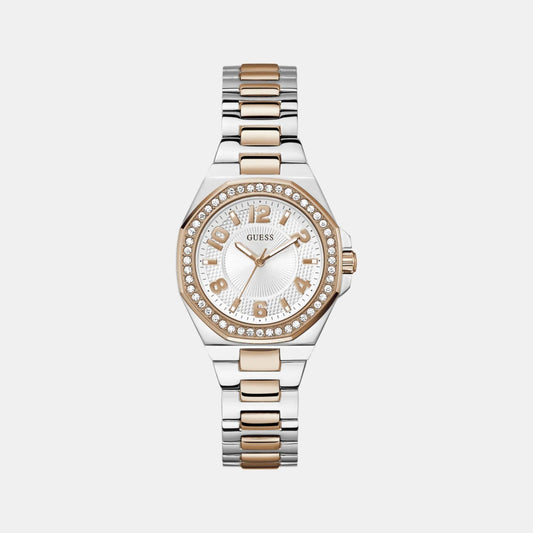 Gs Contessa Women Quartz White Dial Analog Stainless Steel GW0877L4 - Guess watch