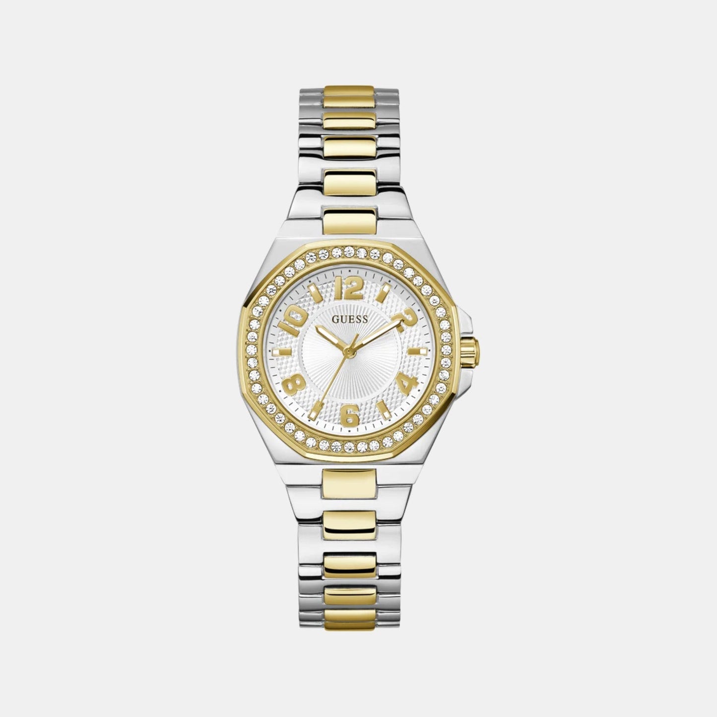 Gs Contessa Women Quartz White Dial Analog Stainless Steel GW0877L5 - Guess watch