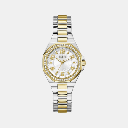 Gs Contessa Women Quartz White Dial Analog Stainless Steel GW0877L5 - Guess watch