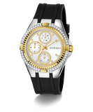 GUESS Ladies Black 2-Tone Multi-function Watch
