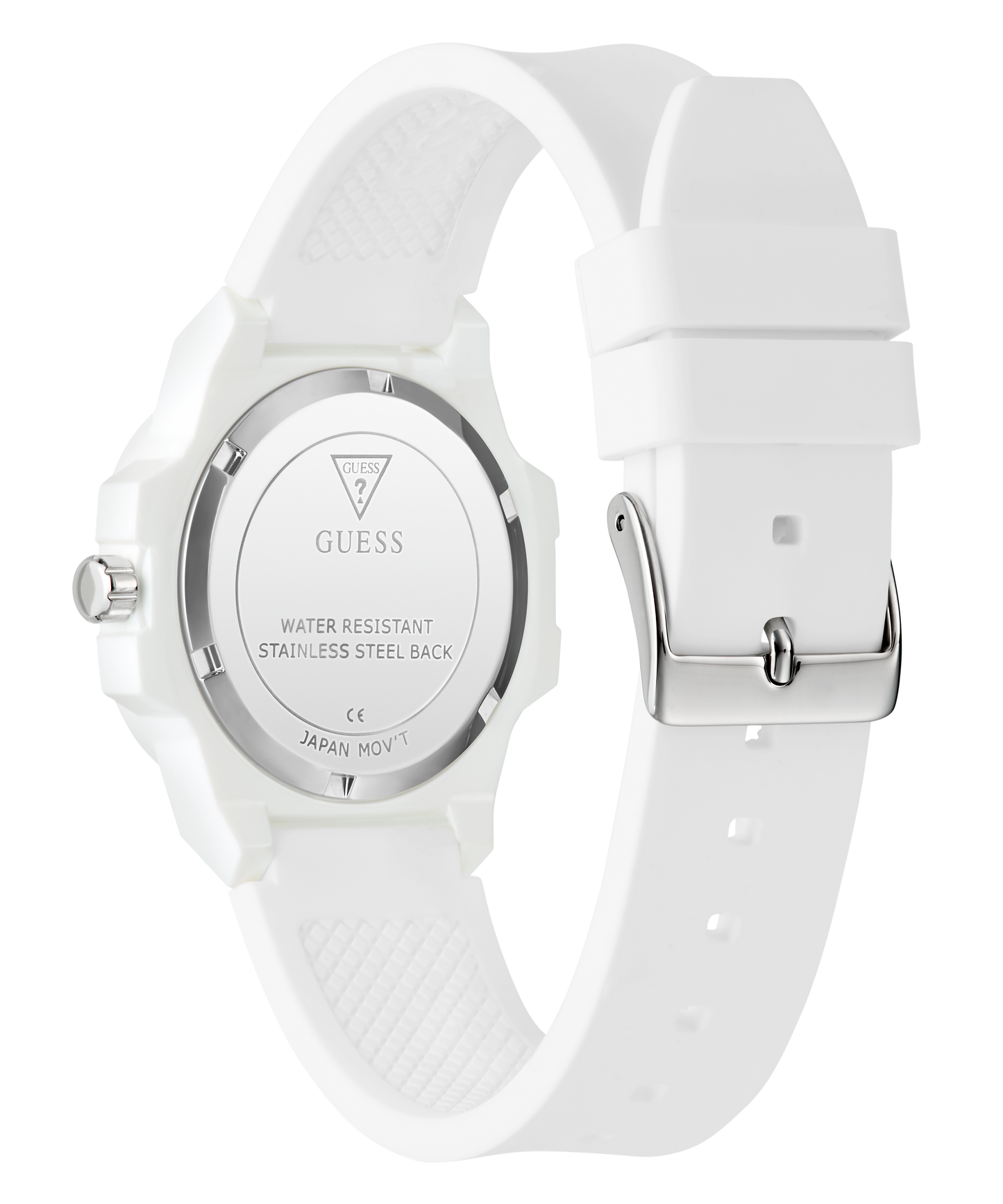GUESS Ladies White Analog Watch