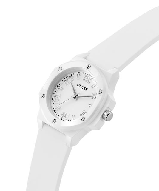 GUESS Ladies White Analog Watch