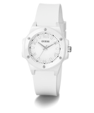 GUESS Ladies White Analog Watch