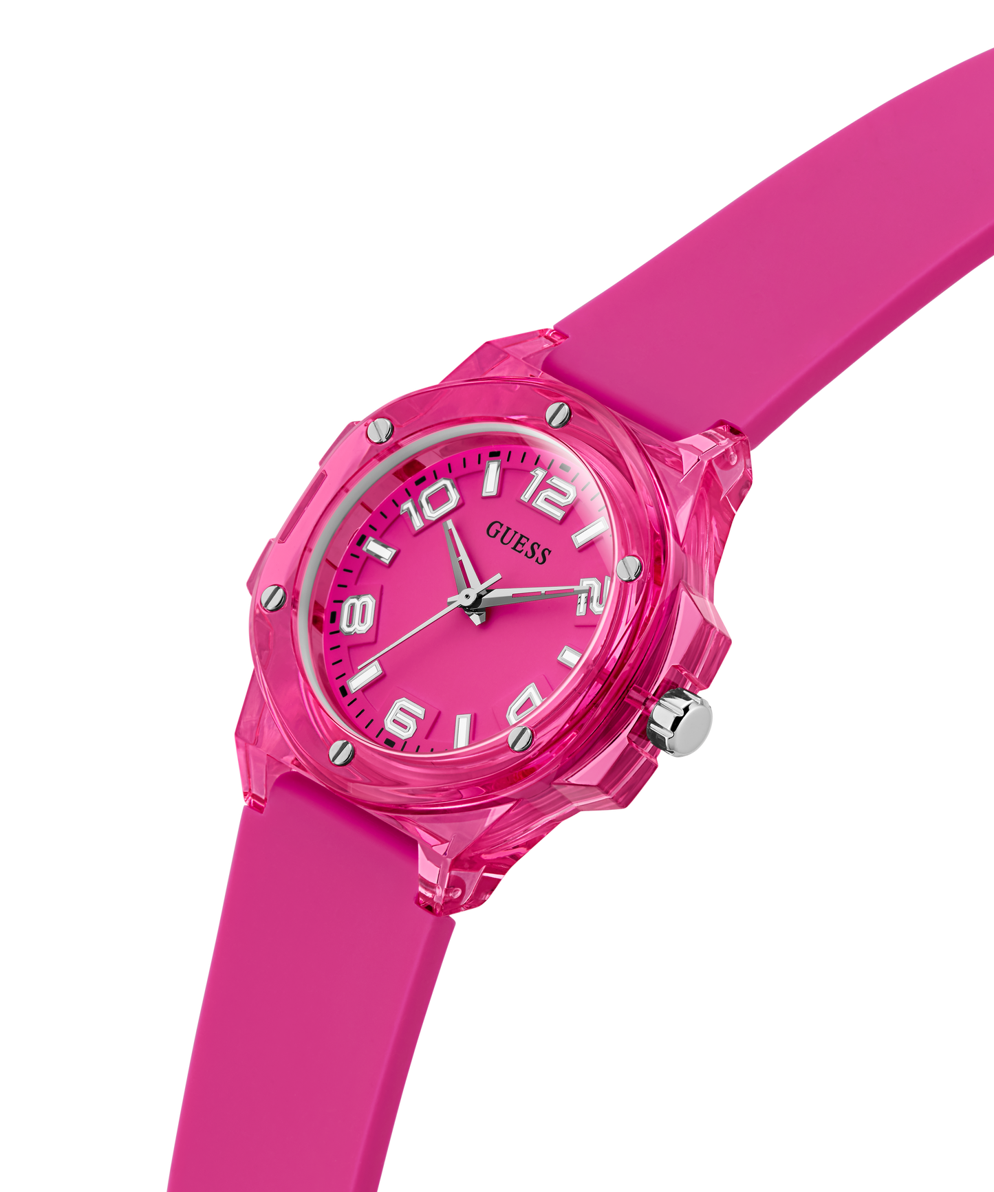 GUESS Ladies Pink Analog Watch