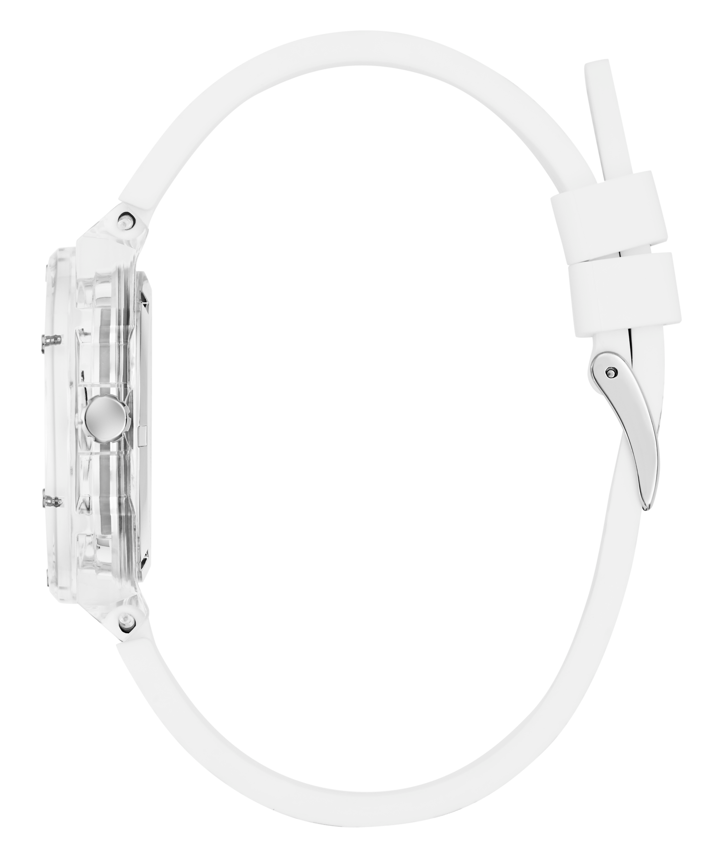 GUESS Pride Limited Edition Ladies Rainbow Clear Analog Watch