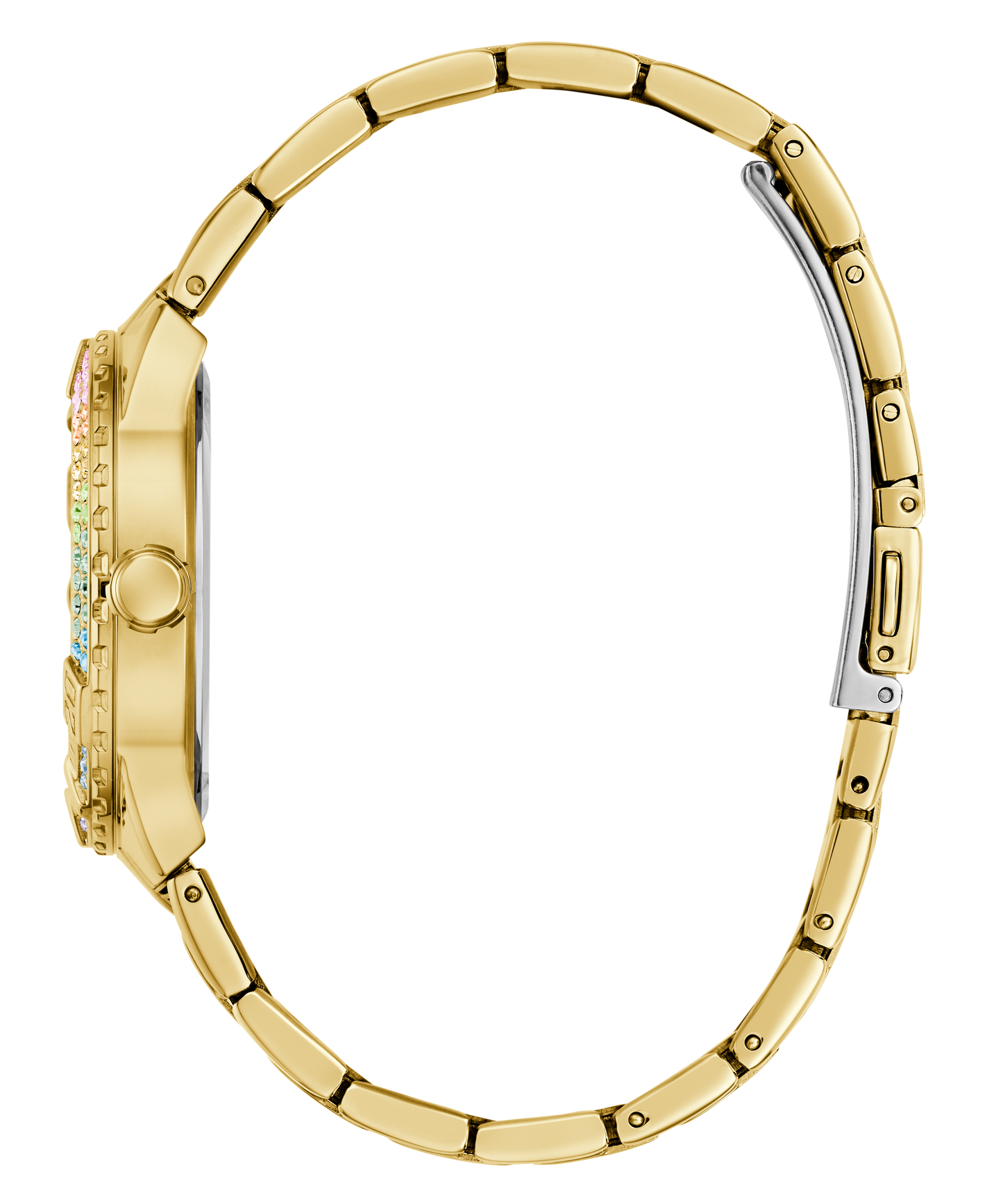 GUESS Ladies Gold Tone Multi-function Watch