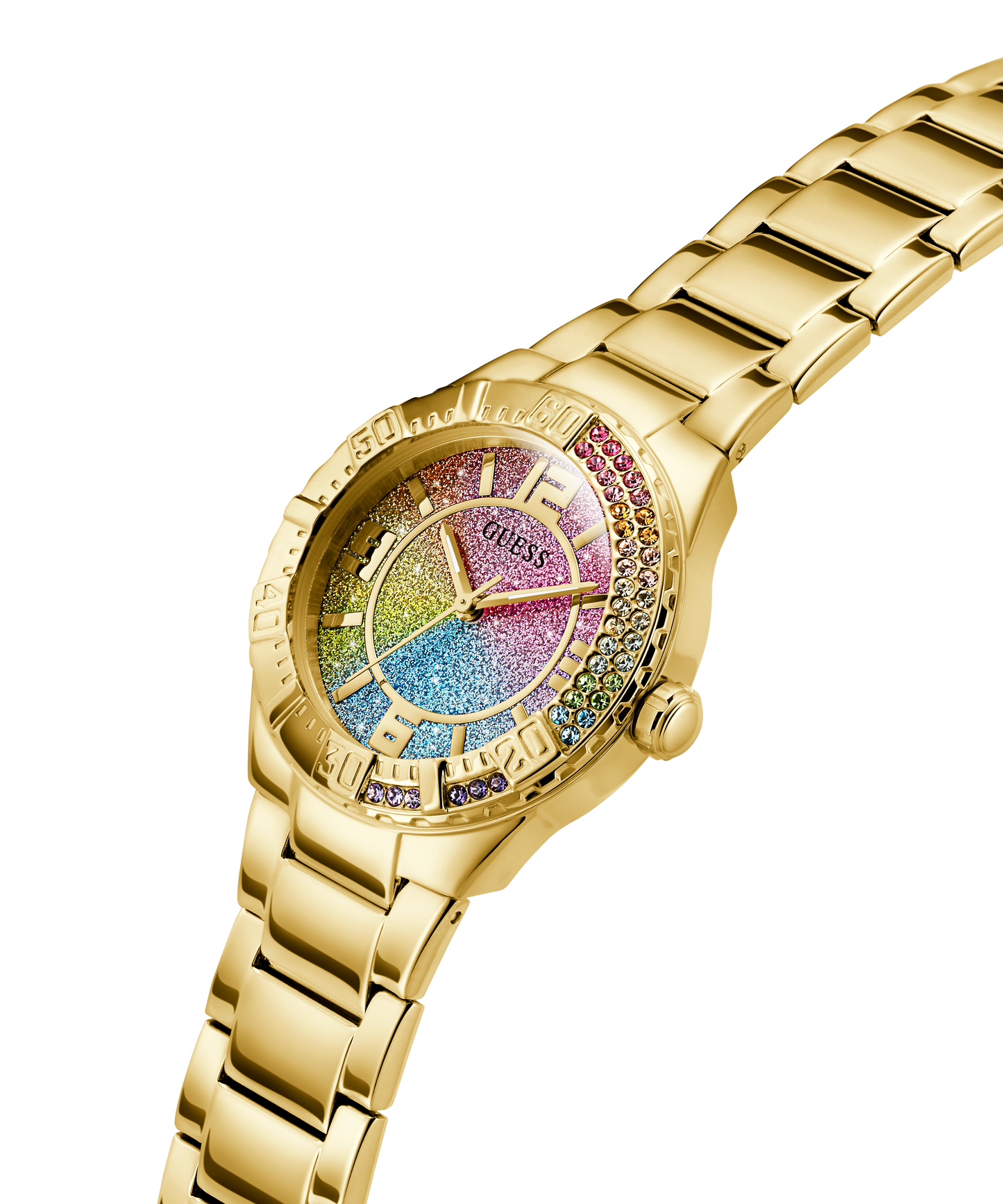 GUESS Ladies Gold Tone Multi-function Watch
