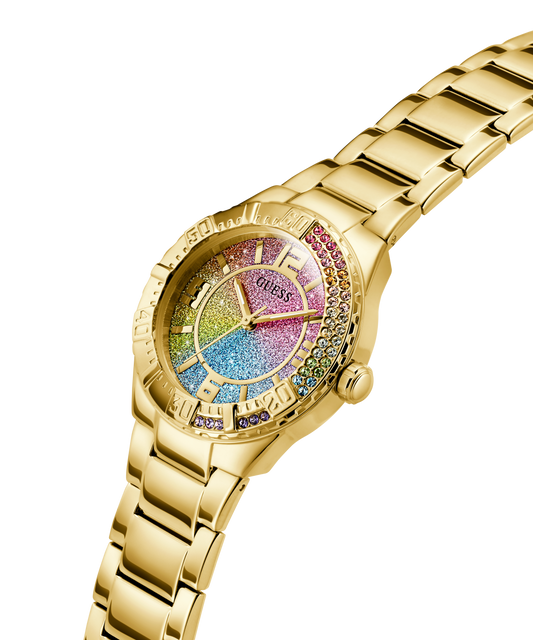 GUESS Ladies Gold Tone Multi-function Watch