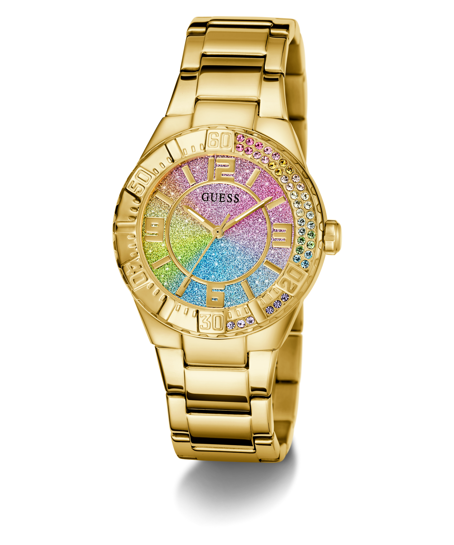 GUESS Ladies Gold Tone Multi-function Watch