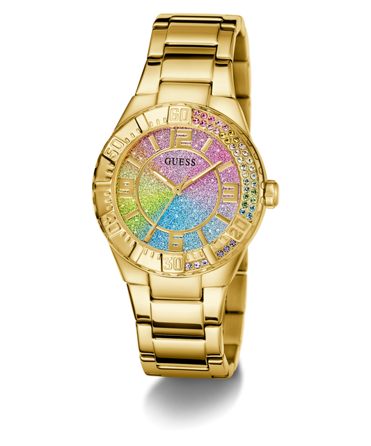 GUESS Ladies Gold Tone Multi-function Watch