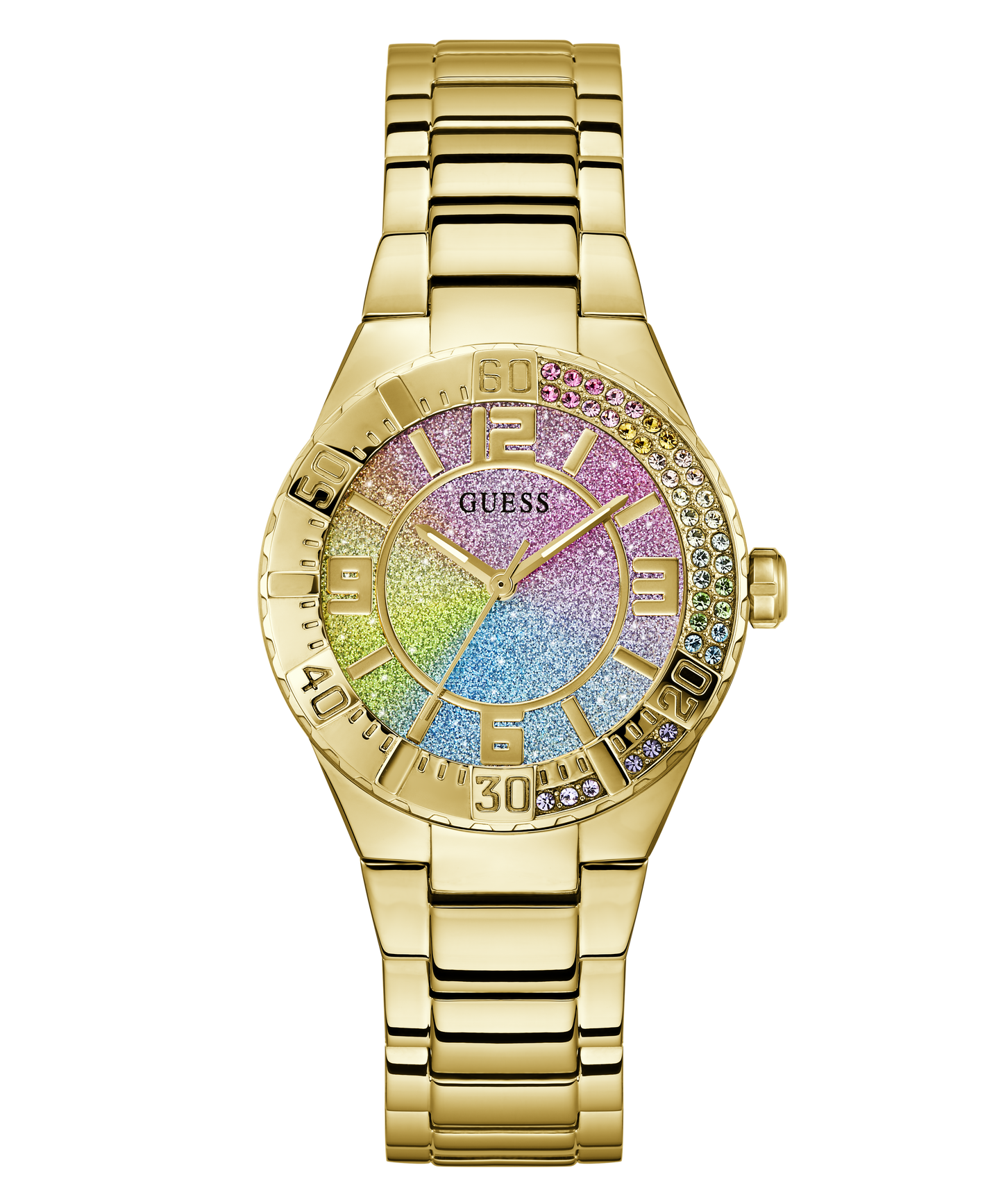 GUESS Ladies Gold Tone Multi-function Watch