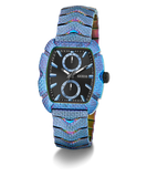 GUESS Mens Blue Iridescent Multi-function Watch