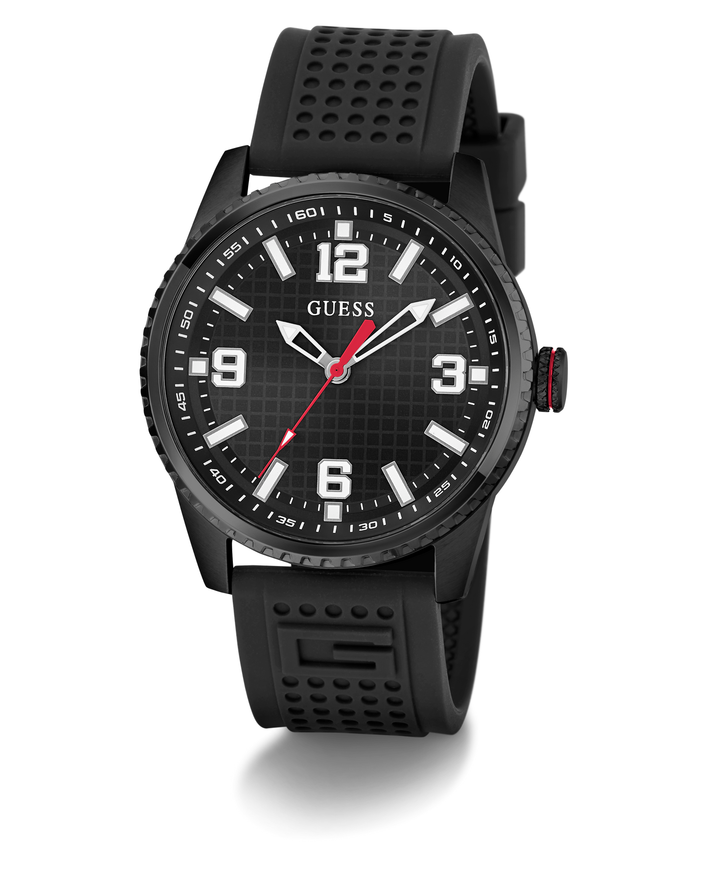 GUESS Mens Black Analog Watch