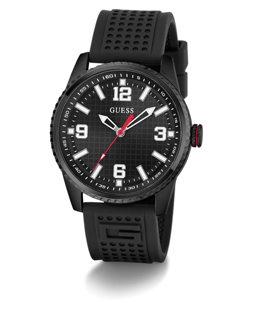 GUESS Mens Black Analog Watch