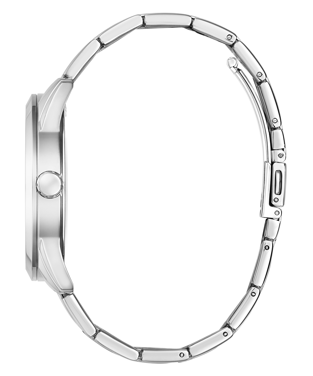 GUESS Mens 2-Tone Silver Tone Analog Watch