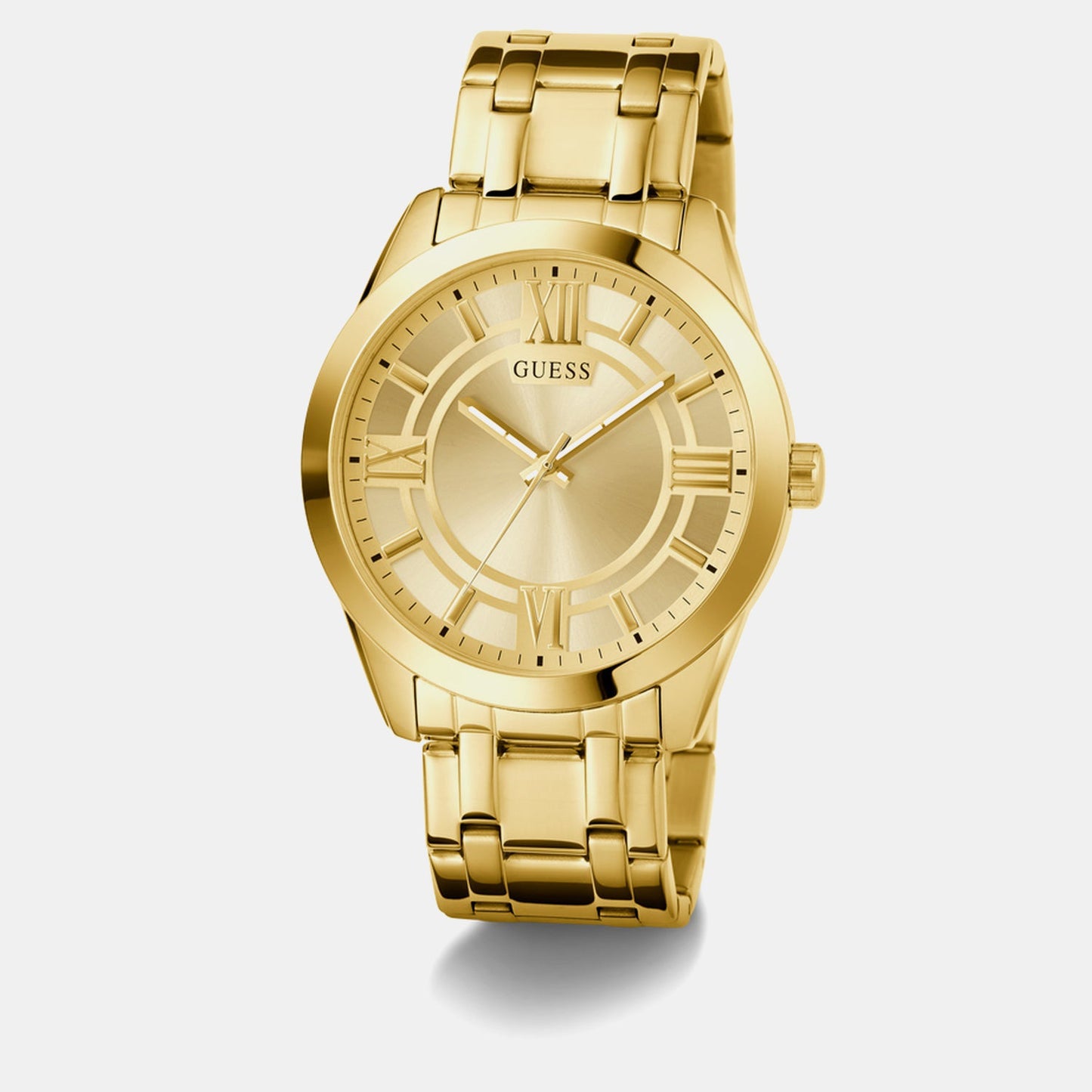 Elliot Men Quartz Champagne Dial Analog Stainless Steel Watch GW0893G3