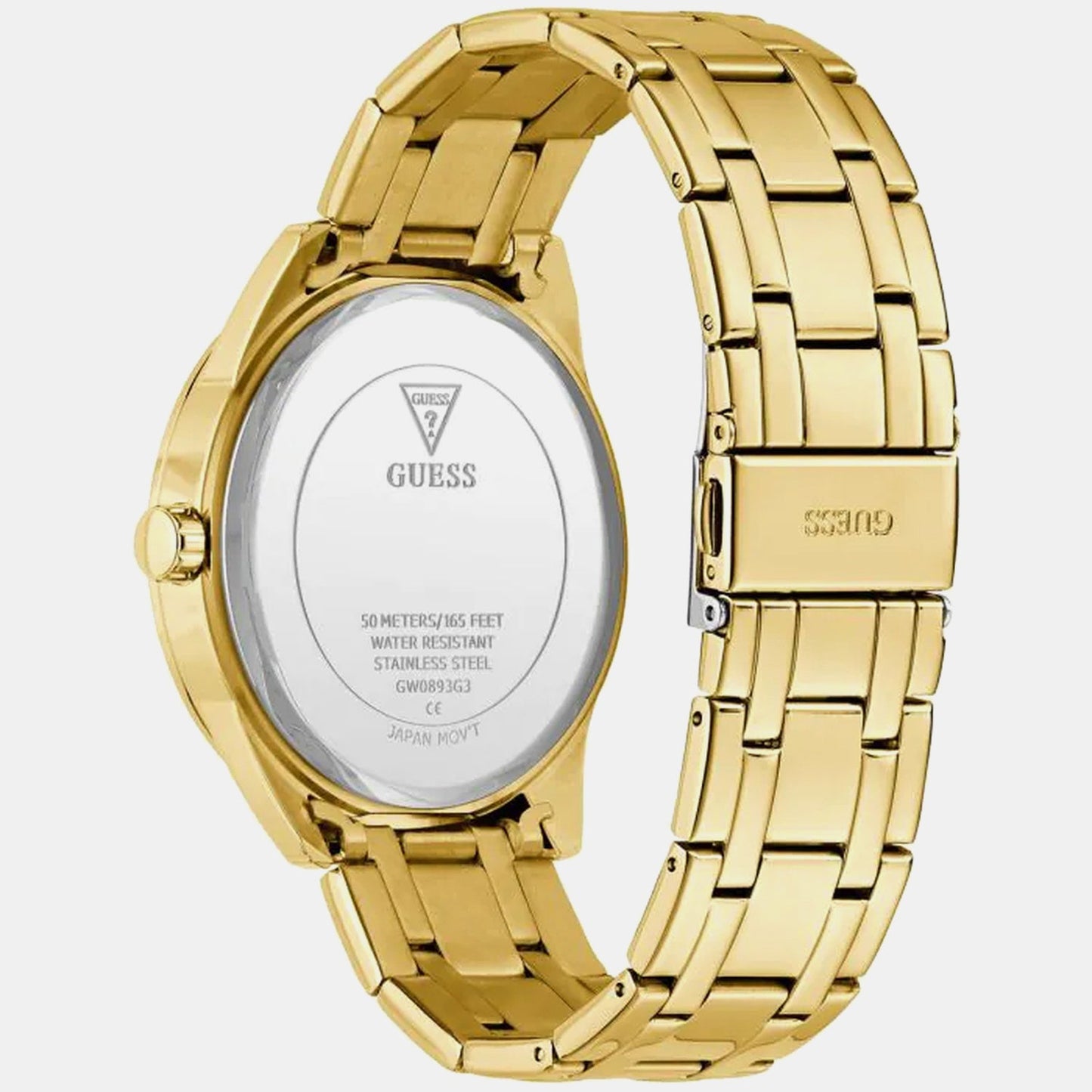 Elliot Men Quartz Champagne Dial Analog Stainless Steel Watch GW0893G3