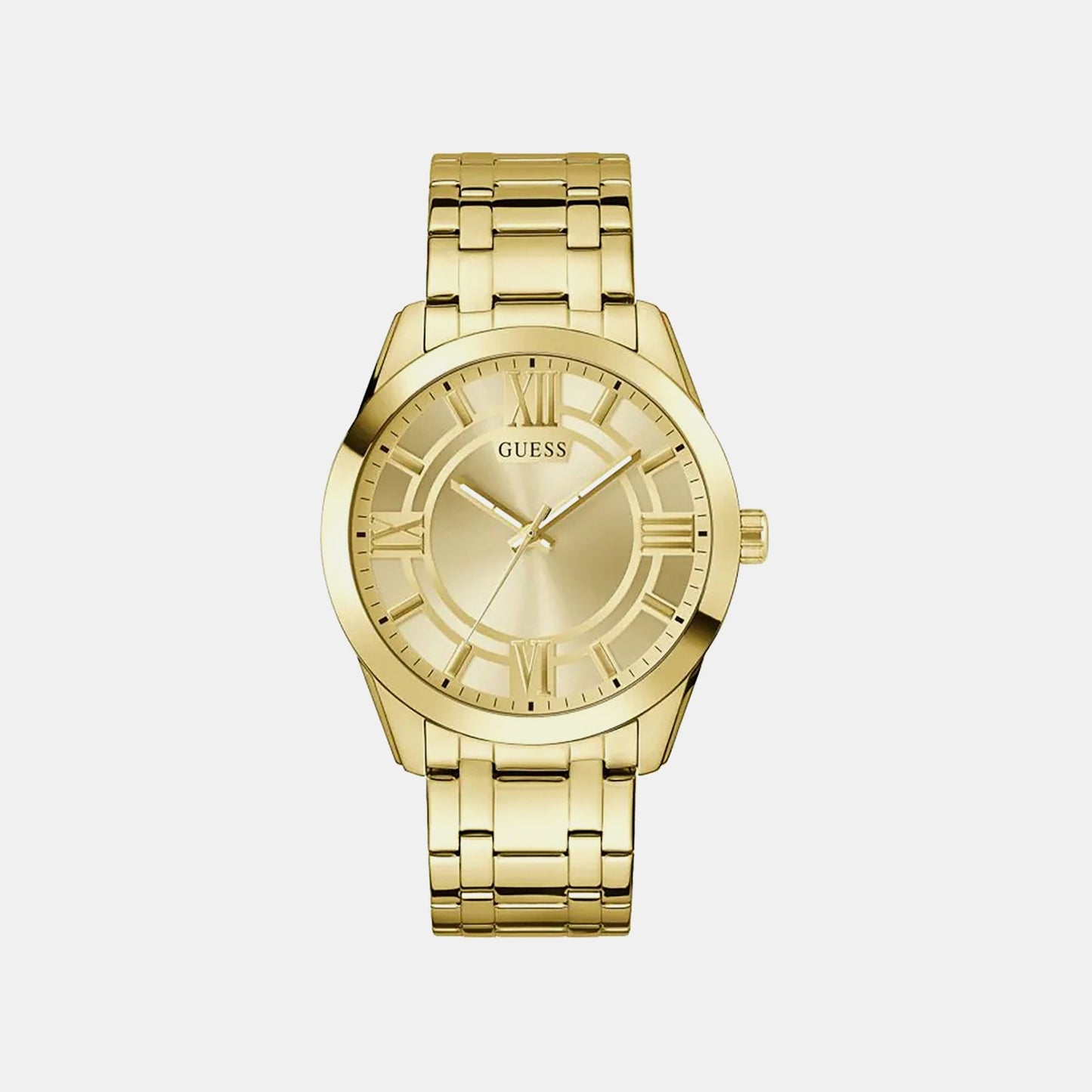 Elliot Men Quartz Champagne Dial Analog Stainless Steel Watch GW0893G3