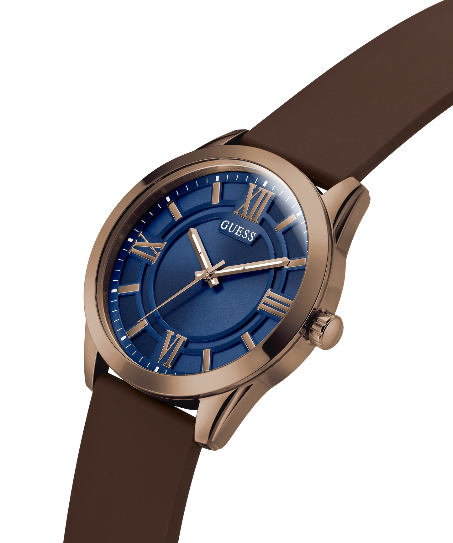 GUESS Mens Brown Coffee Analog Watch