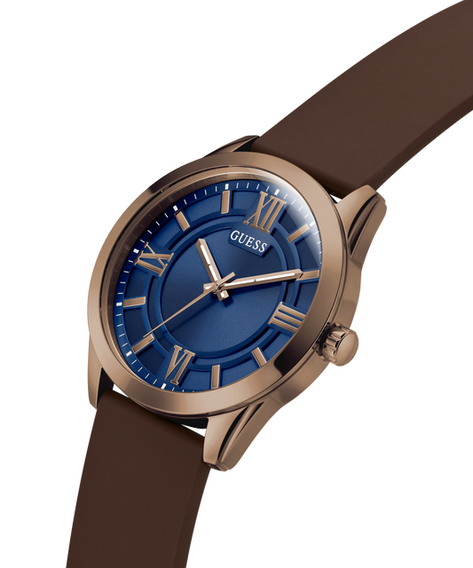 GUESS Mens Brown Coffee Analog Watch