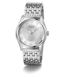 GUESS Mens Silver Tone Analog Watch
