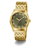 GUESS Mens Gold Tone Analog Watch