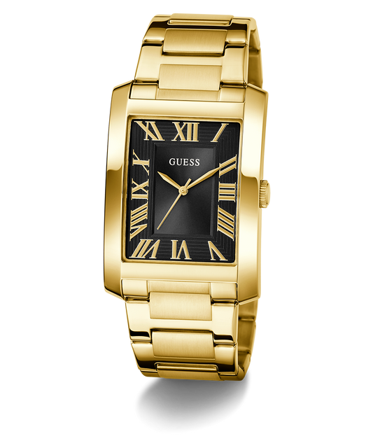 GUESS Mens Gold Tone Analog Watch