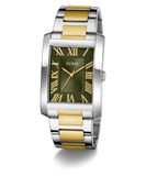 GUESS Mens 2-Tone Silver Tone Analog Watch