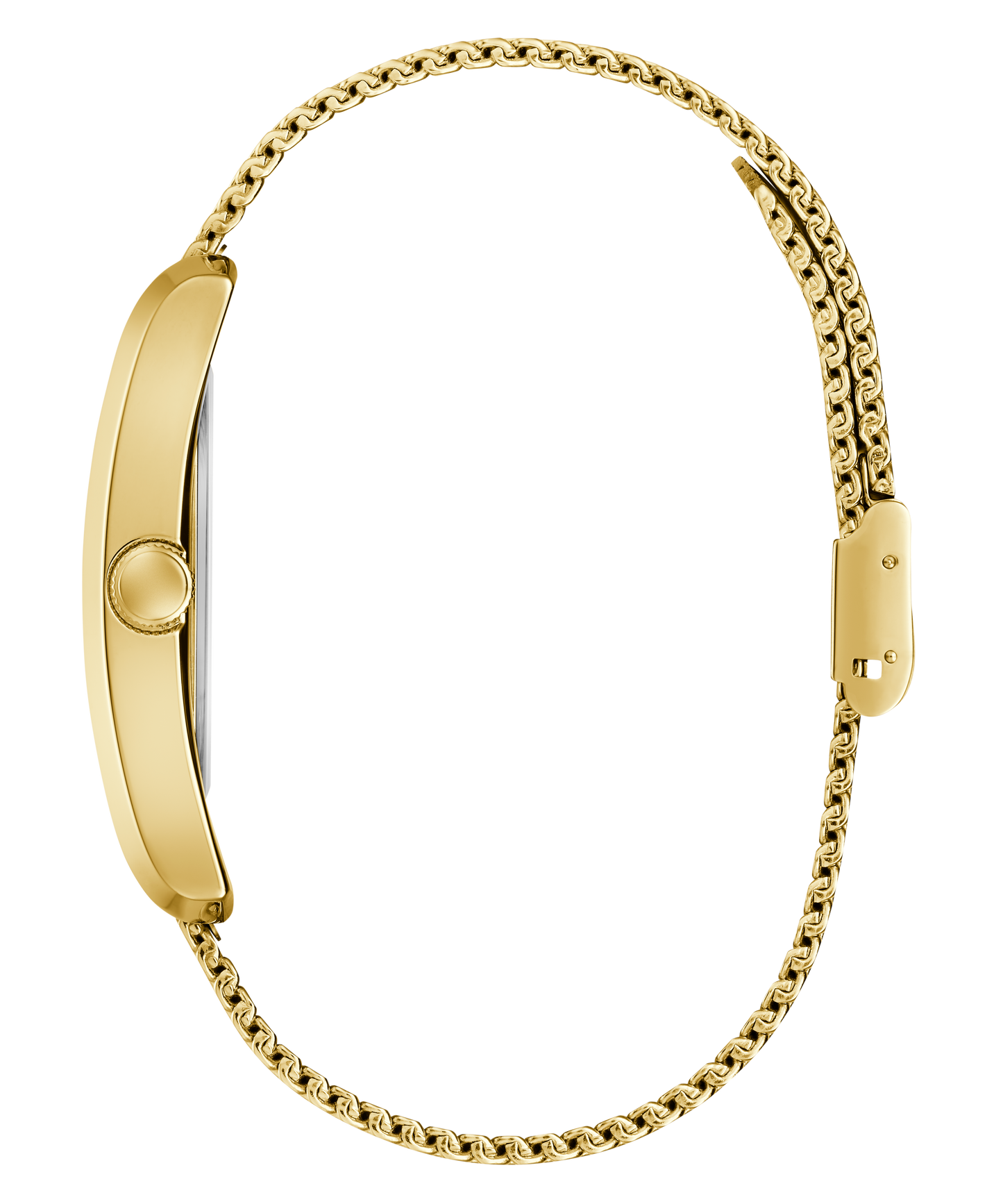 GUESS Mens Gold Tone Analog Watch