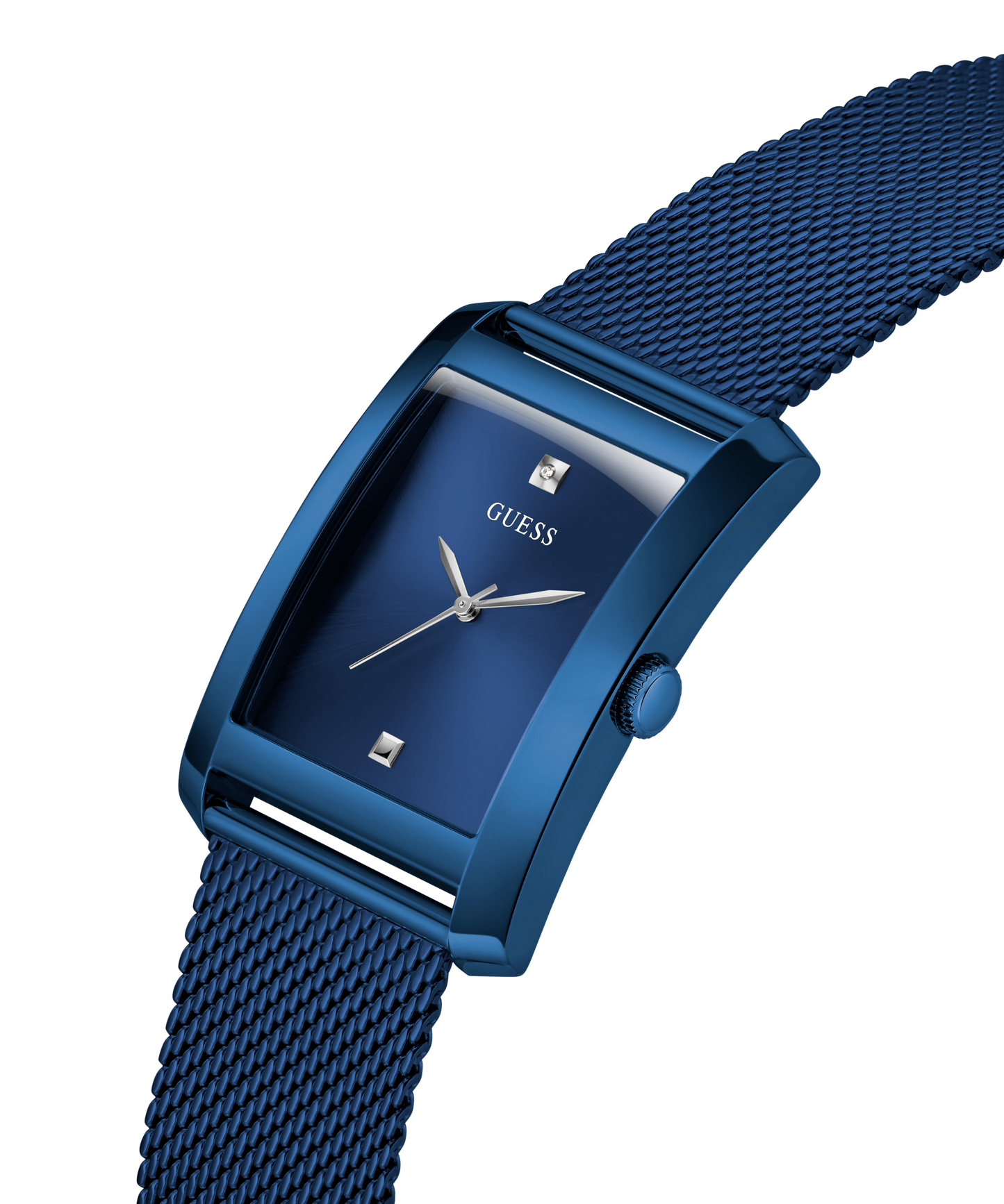 GUESS Mens Blue Analog Watch