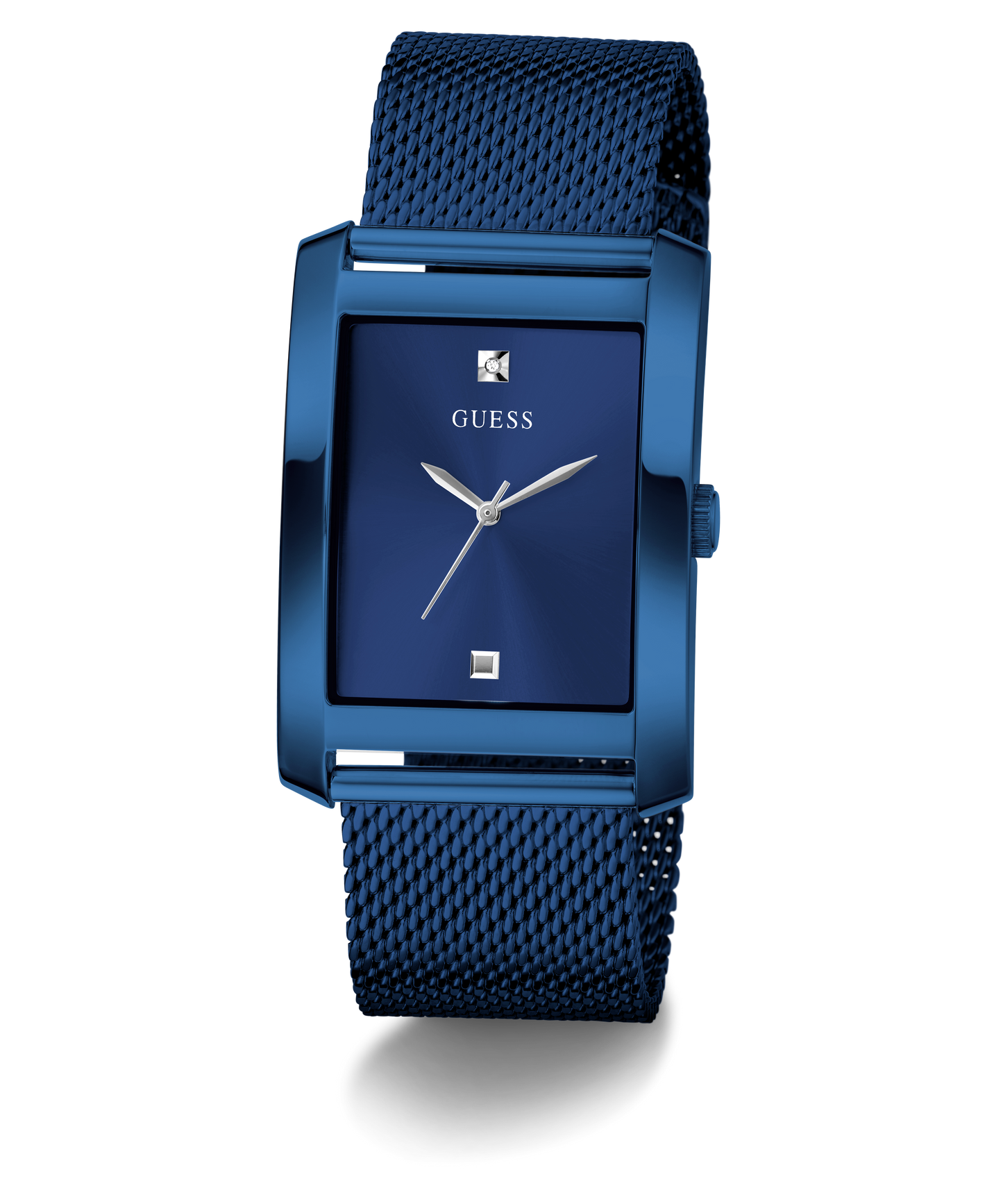 GUESS Mens Blue Analog Watch