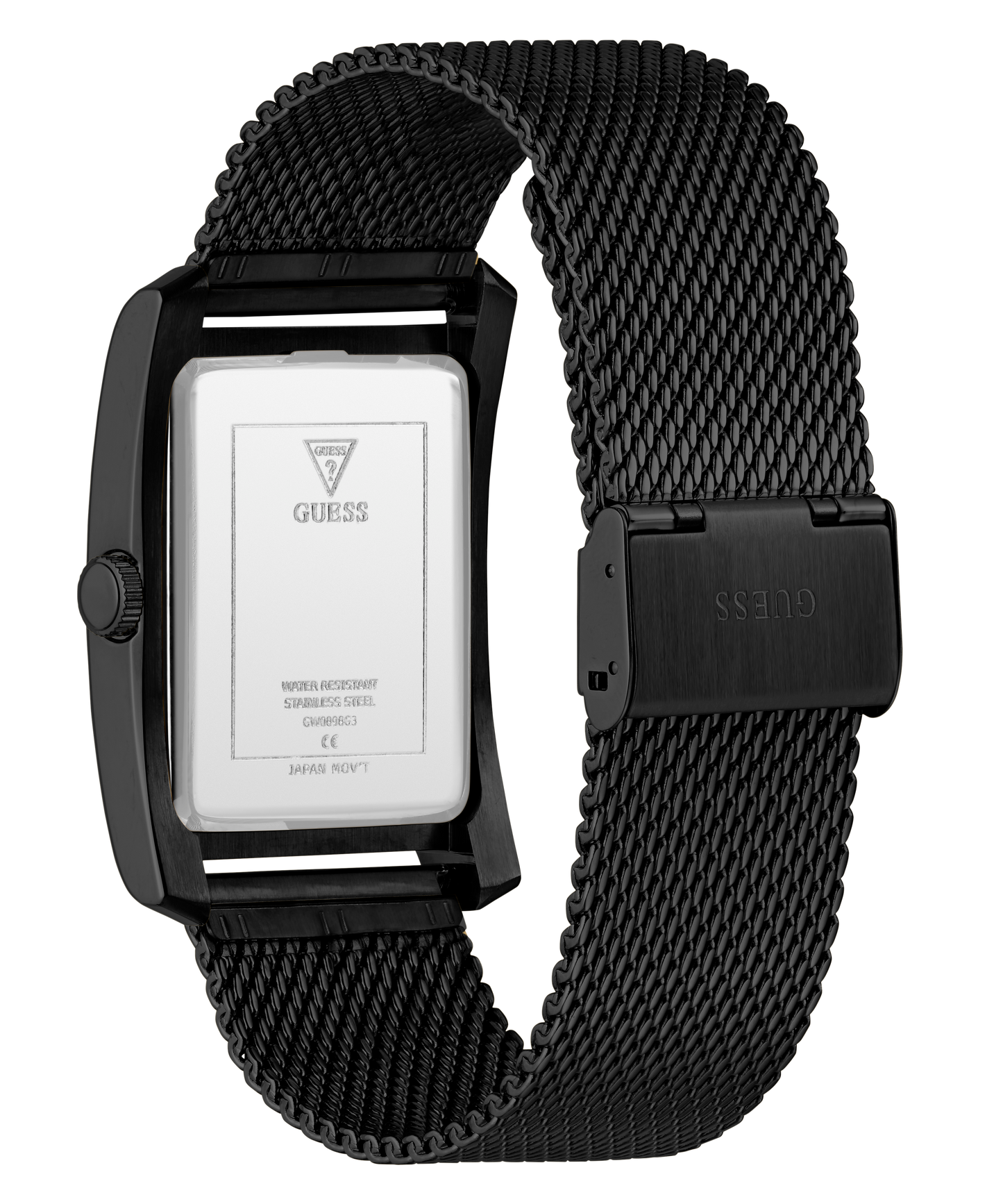 GUESS Mens Black Analog Watch