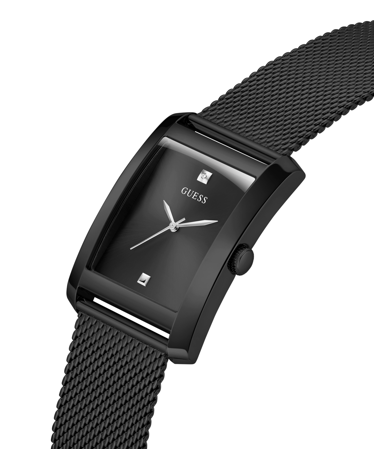 GUESS Mens Black Analog Watch