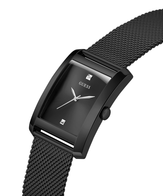 GUESS Mens Black Analog Watch